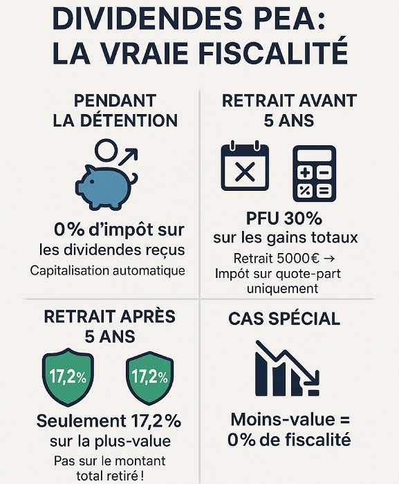Infographie Dividendes PEA