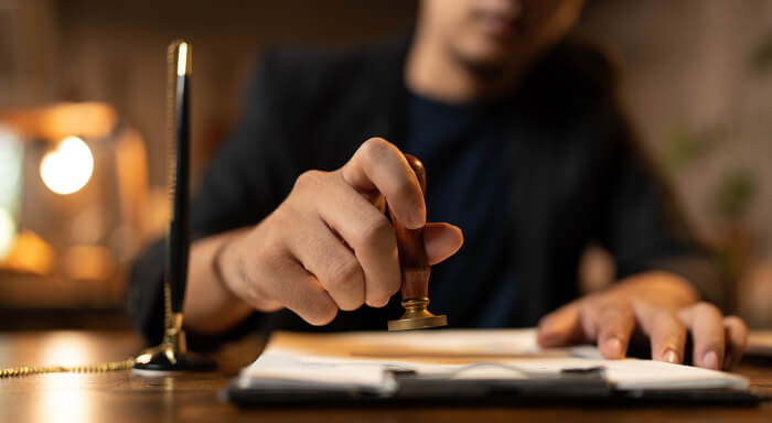 Illustration d'une étude notariale