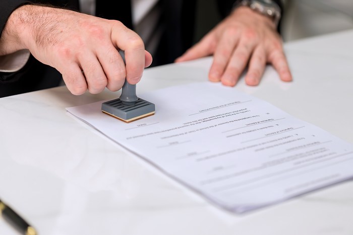 Une signature de droits de succession