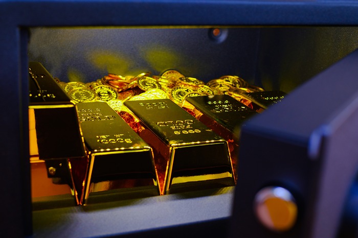 Illustration de l'or à la Banque de France