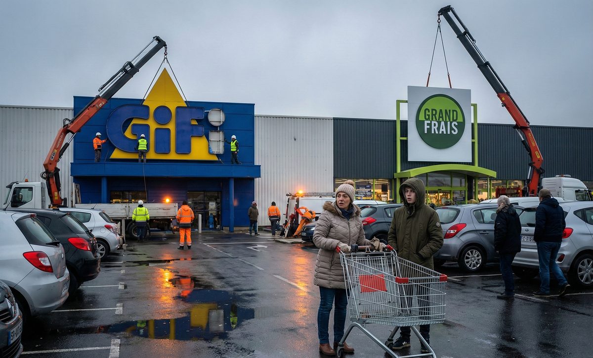 Un GIFI changé en Grand Frais