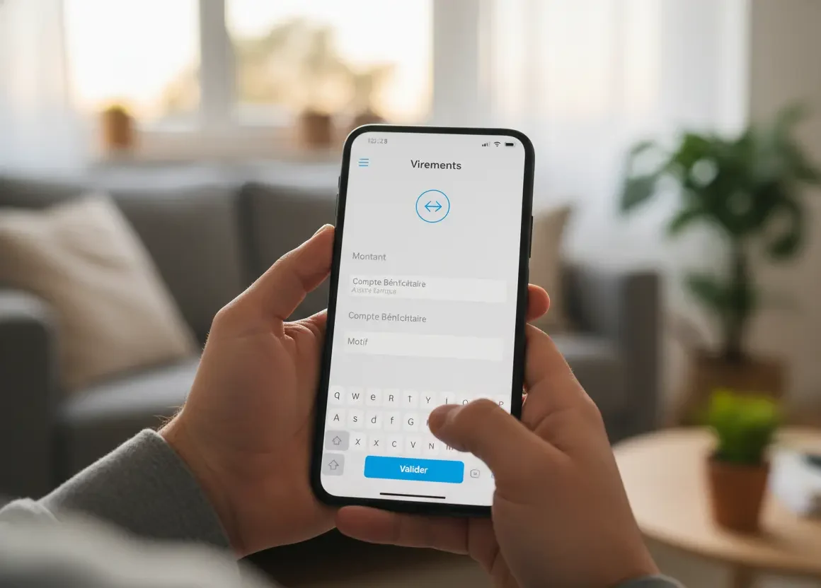 virement mobile banque postale