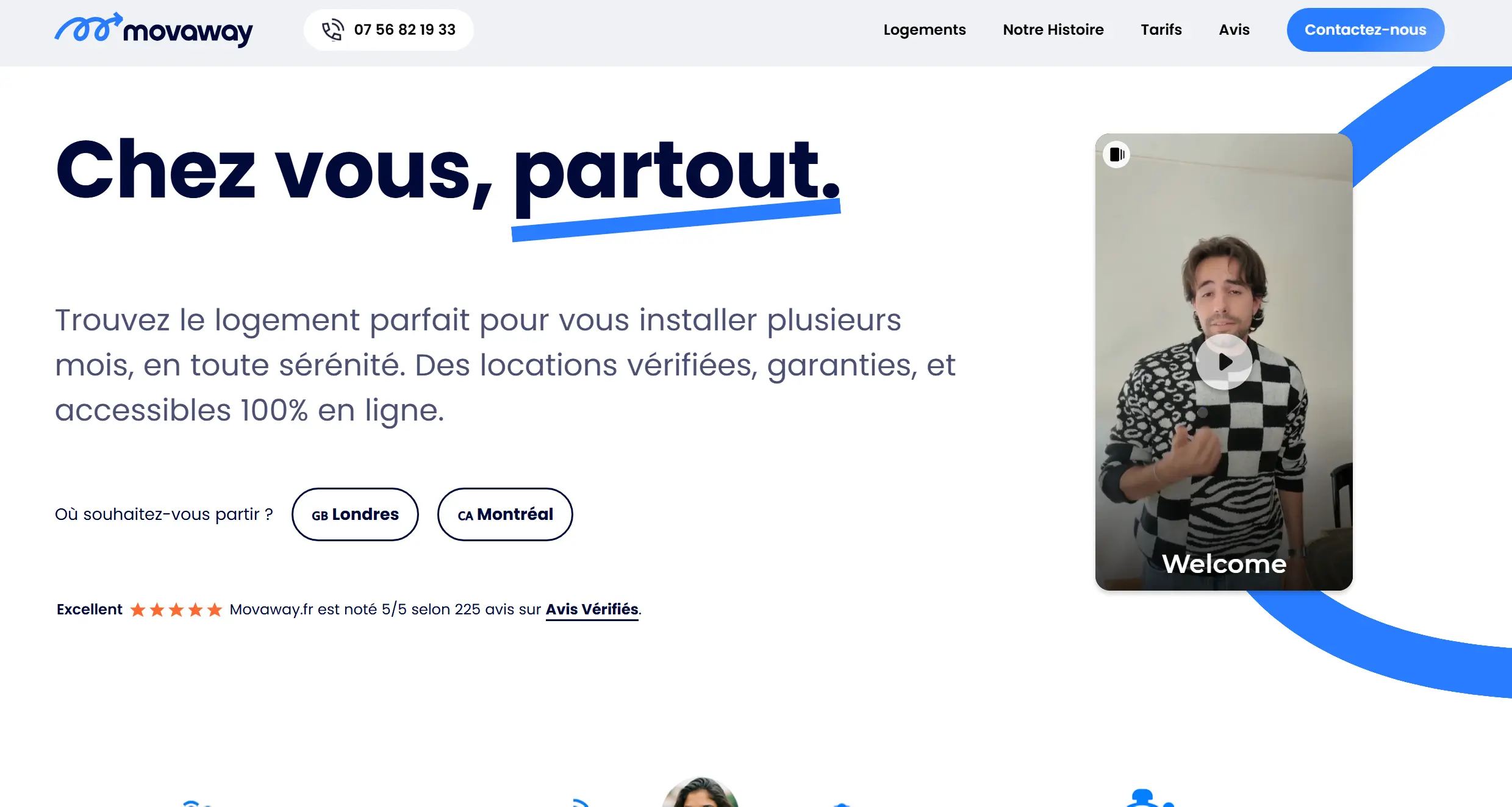 movaway page acceuil site