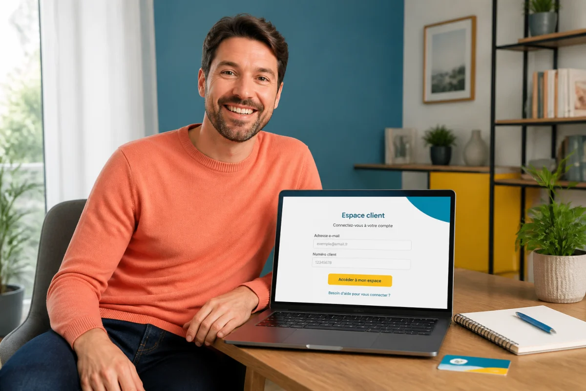 APRR mon compte facture : personne se connectant à son espace client de télépéage sur ordinateur portable.